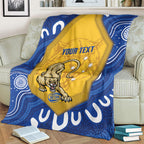 ACT Cougars Oztag Custom Blanket Australian Capital Territory Indigenous Art