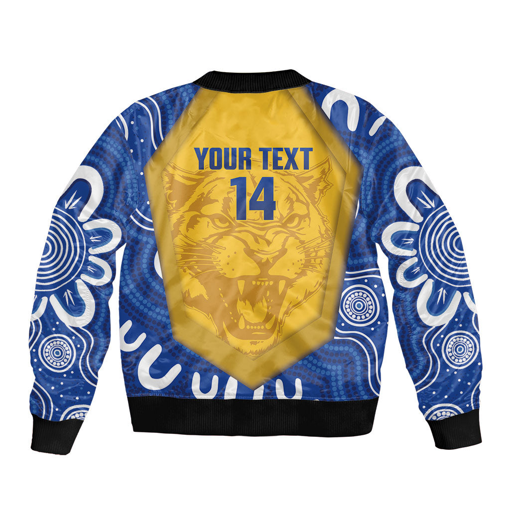ACT Cougars Oztag Custom Bomber Jacket Australian Capital Territory Indigenous Art