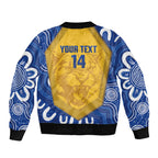 ACT Cougars Oztag Custom Bomber Jacket Australian Capital Territory Indigenous Art