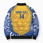 ACT Cougars Oztag Custom Bomber Puffer Jacket Australian Capital Territory Indigenous Art