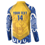 ACT Cougars Oztag Custom Button Sweatshirt Australian Capital Territory Indigenous Art