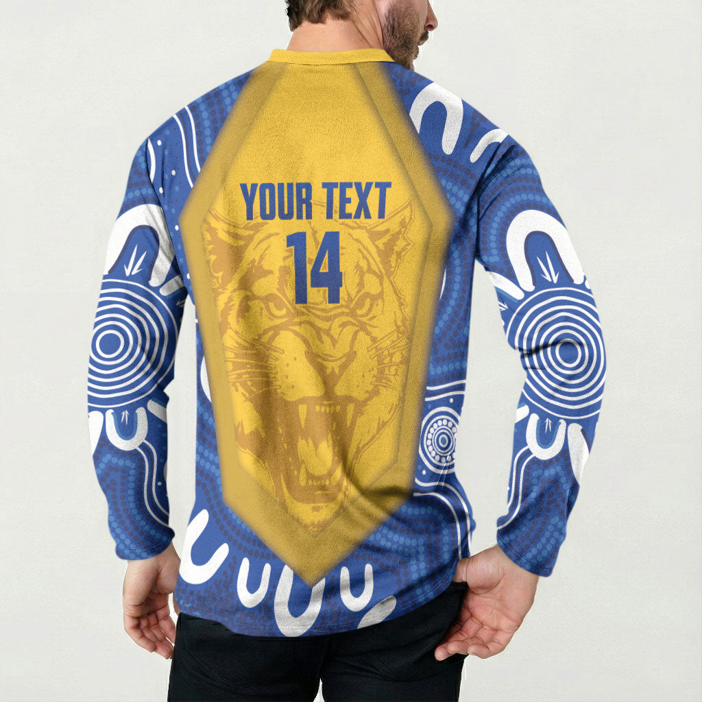 ACT Cougars Oztag Custom Button Sweatshirt Australian Capital Territory Indigenous Art