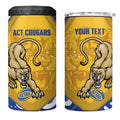 ACT Cougars Oztag Custom 4 in 1 Can Cooler Tumbler Australian Capital Territory Indigenous Art