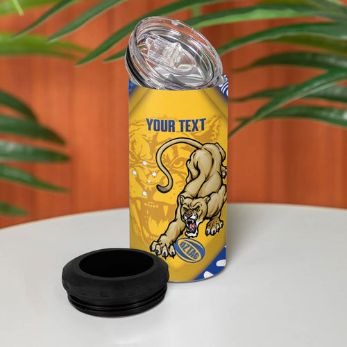 ACT Cougars Oztag Custom 4 in 1 Can Cooler Tumbler Australian Capital Territory Indigenous Art