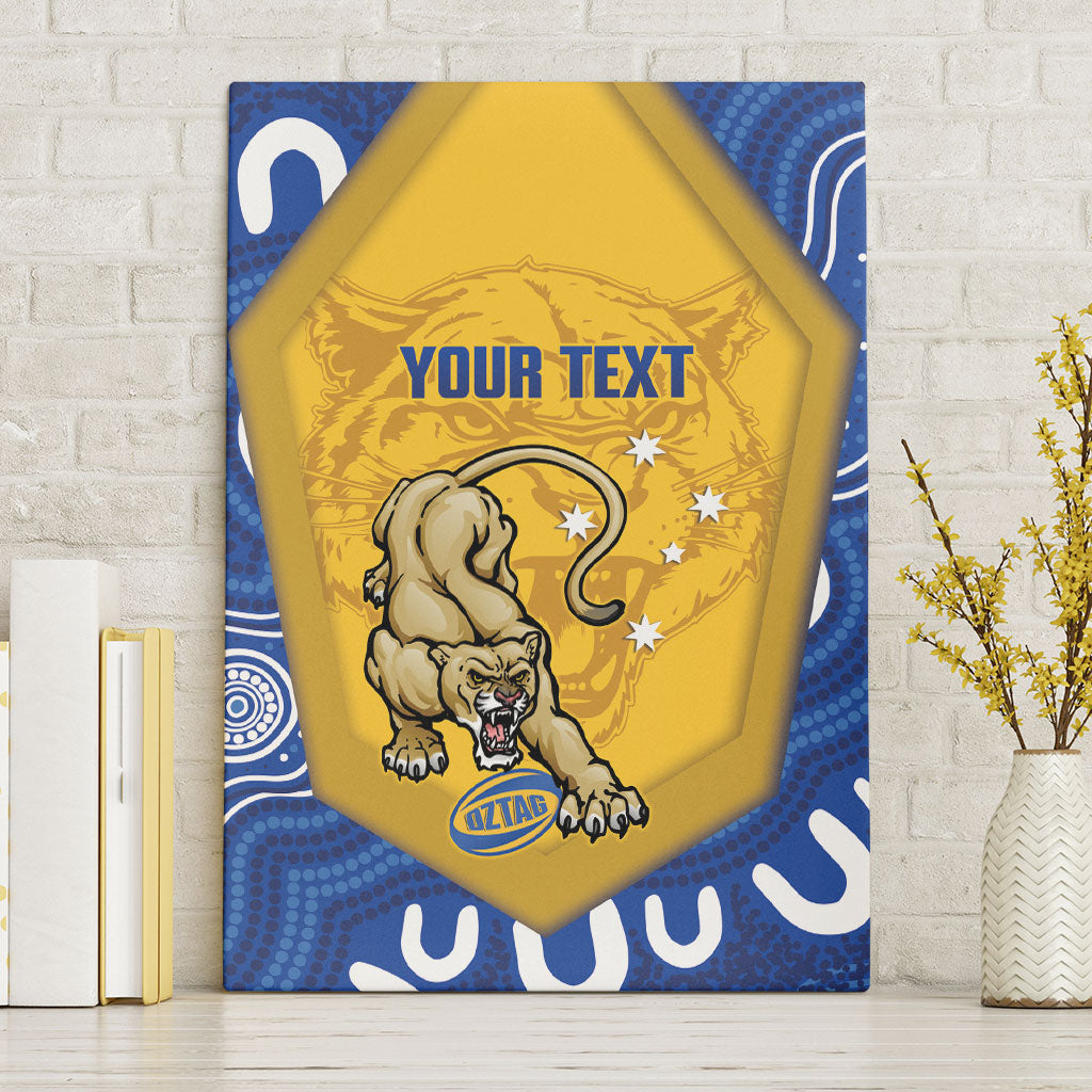 ACT Cougars Oztag Custom Canvas Wall Art Australian Capital Territory Indigenous Art