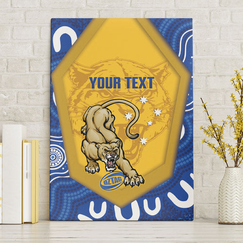 ACT Cougars Oztag Custom Canvas Wall Art Australian Capital Territory Indigenous Art
