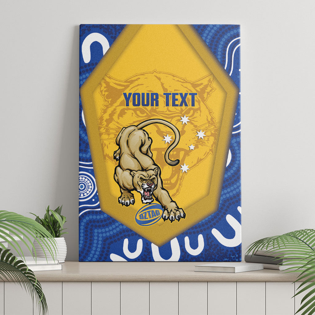 ACT Cougars Oztag Custom Canvas Wall Art Australian Capital Territory Indigenous Art
