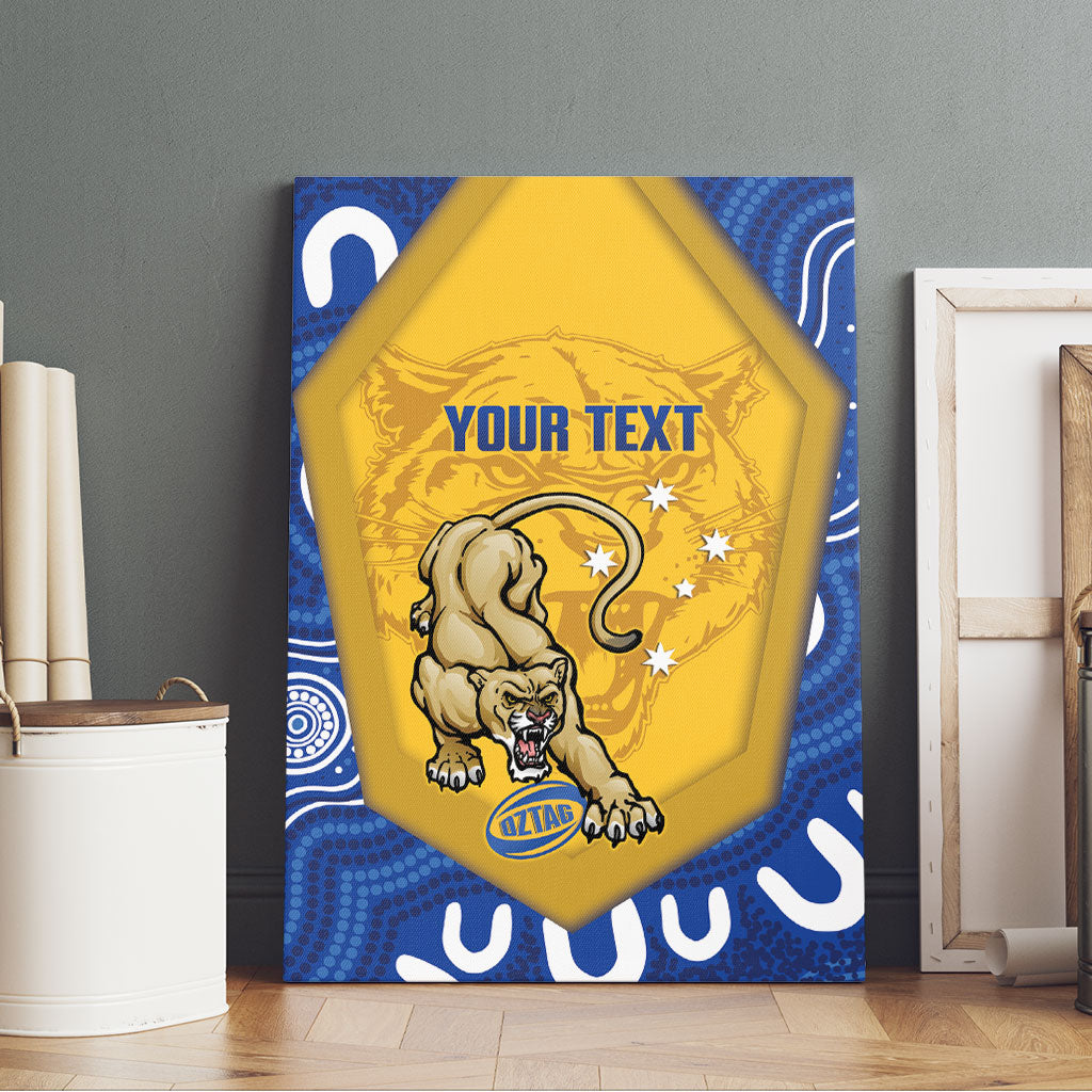 ACT Cougars Oztag Custom Canvas Wall Art Australian Capital Territory Indigenous Art