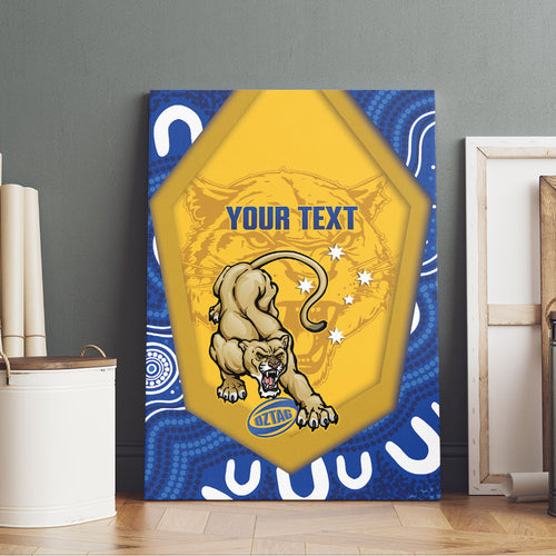 ACT Cougars Oztag Custom Canvas Wall Art Australian Capital Territory Indigenous Art