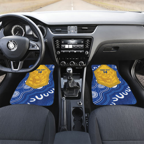 ACT Cougars Oztag Custom Car Mats Australian Capital Territory Indigenous Art