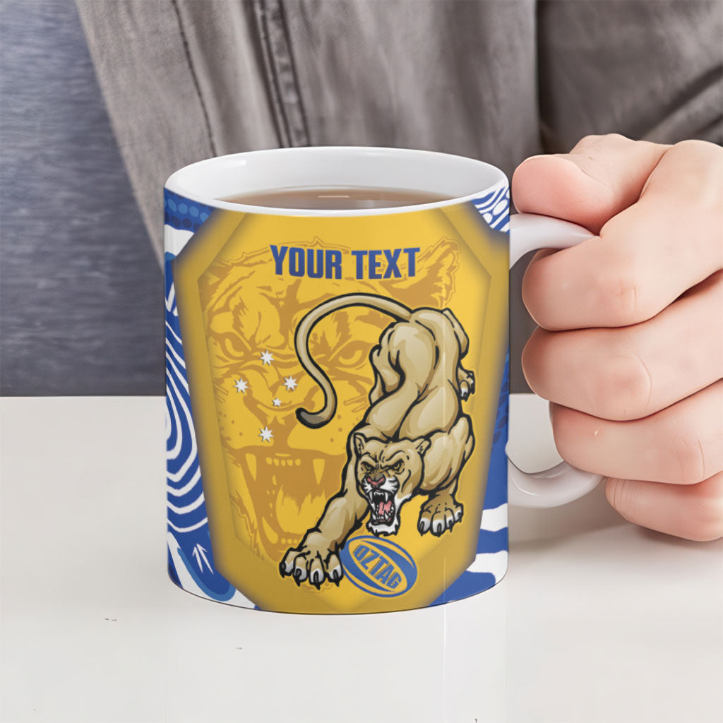 ACT Cougars Oztag Custom Ceramic Mug Australian Capital Territory Indigenous Art