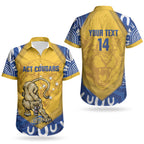 ACT Cougars Oztag Custom Couples Matching Summer Maxi Dress and Hawaiian Shirt Australian Capital Territory Indigenous Art
