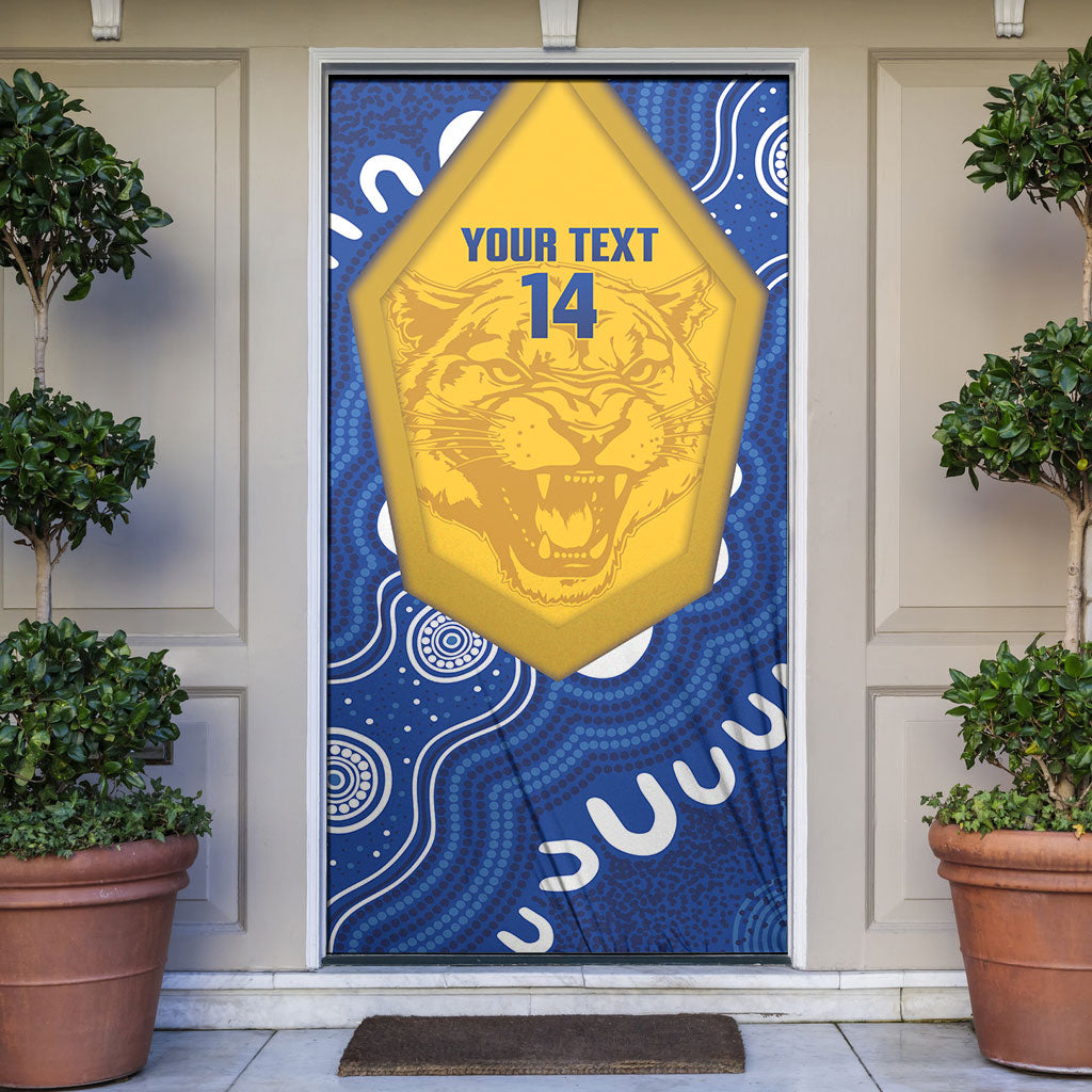 ACT Cougars Oztag Custom Door Cover Australian Capital Territory Indigenous Art