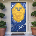 ACT Cougars Oztag Custom Door Cover Australian Capital Territory Indigenous Art