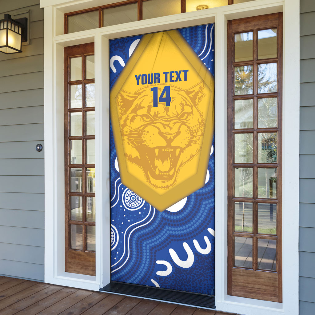ACT Cougars Oztag Custom Door Cover Australian Capital Territory Indigenous Art