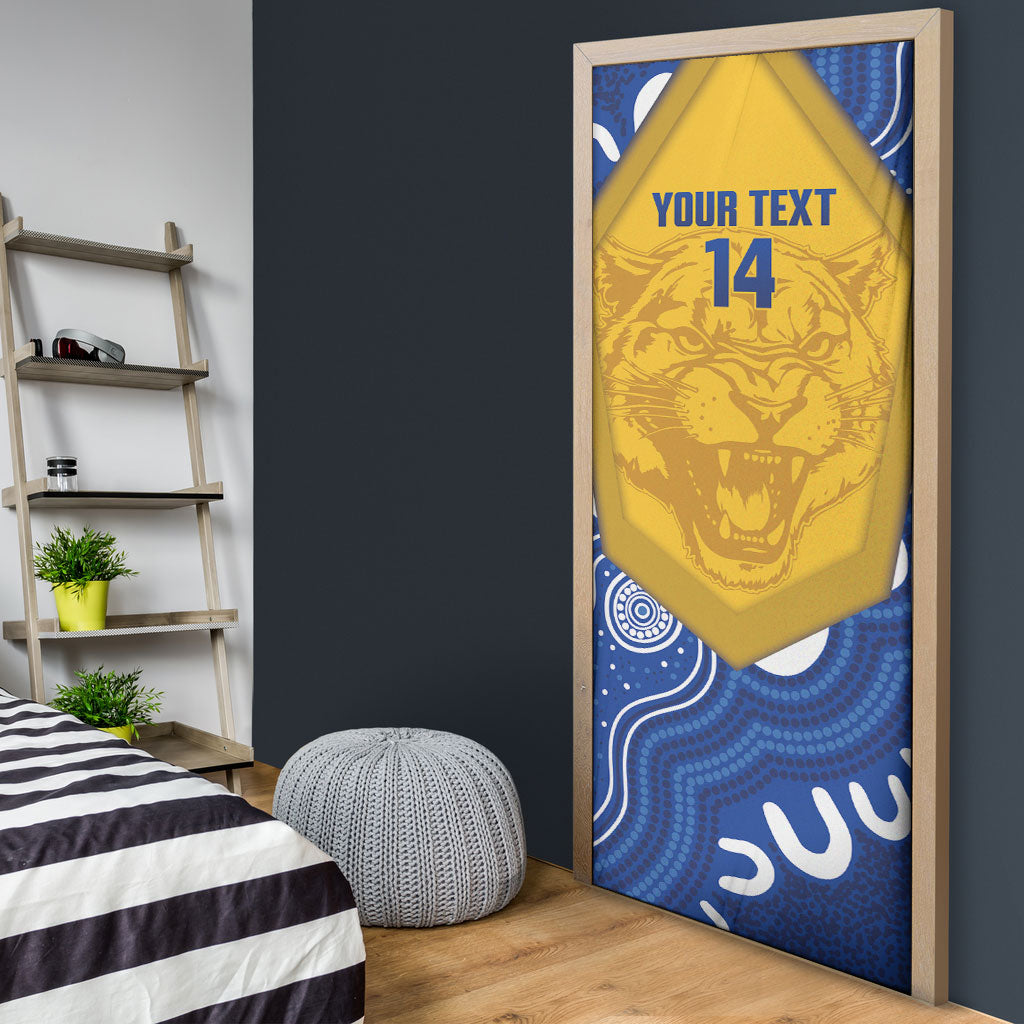 ACT Cougars Oztag Custom Door Cover Australian Capital Territory Indigenous Art