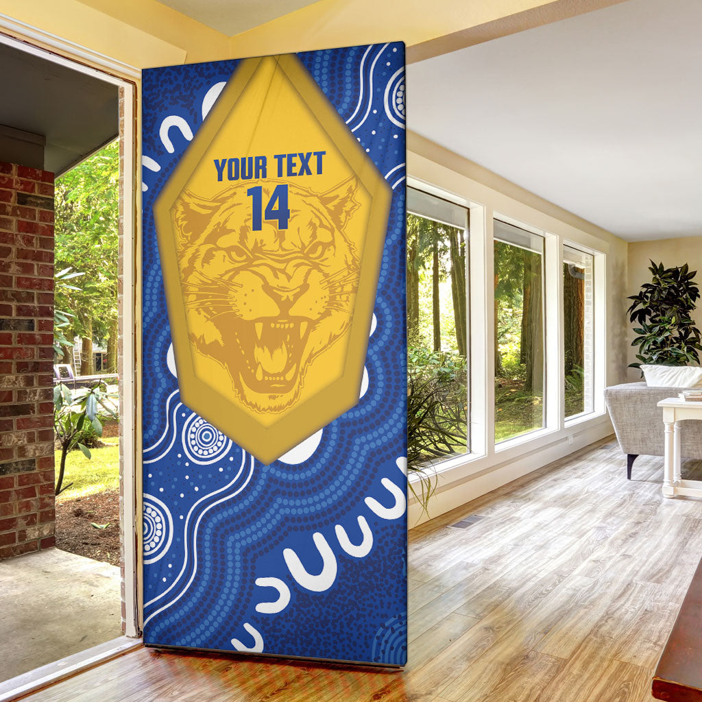 ACT Cougars Oztag Custom Door Cover Australian Capital Territory Indigenous Art