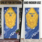 ACT Cougars Oztag Custom Door Cover Australian Capital Territory Indigenous Art