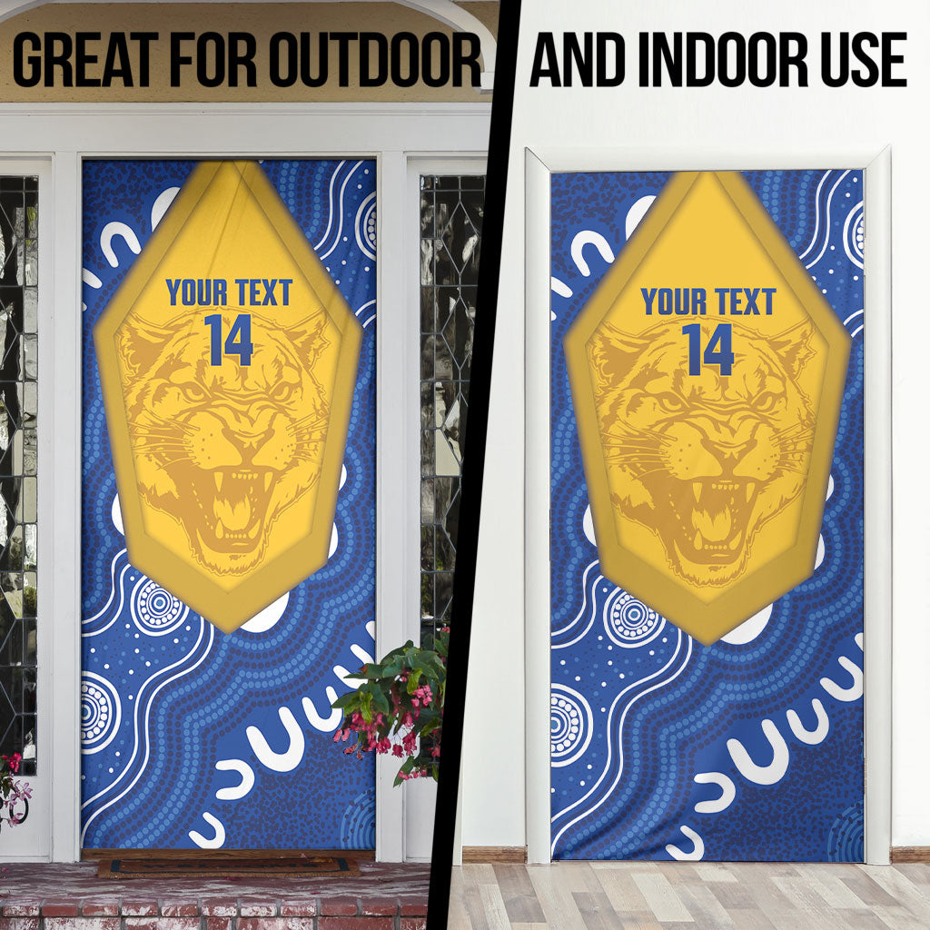ACT Cougars Oztag Custom Door Cover Australian Capital Territory Indigenous Art