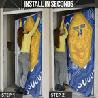 ACT Cougars Oztag Custom Door Cover Australian Capital Territory Indigenous Art