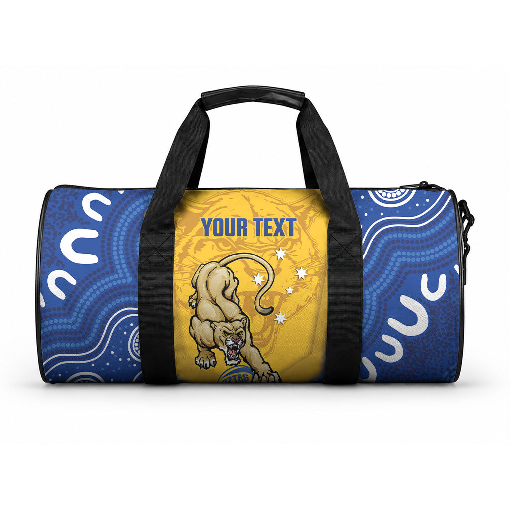 ACT Cougars Oztag Custom Duffle Bag Australian Capital Territory Indigenous Art