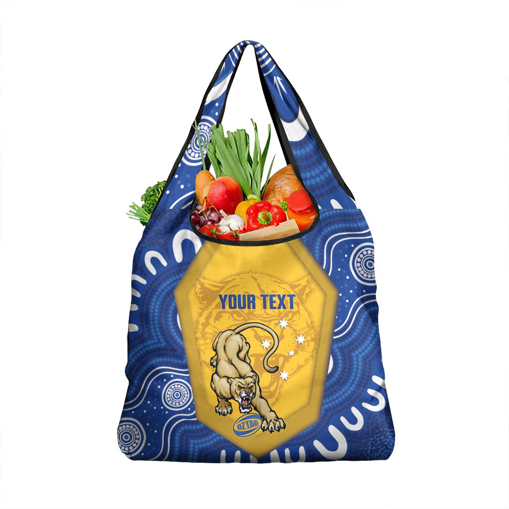 ACT Cougars Oztag Custom Grocery Bag Australian Capital Territory Indigenous Art