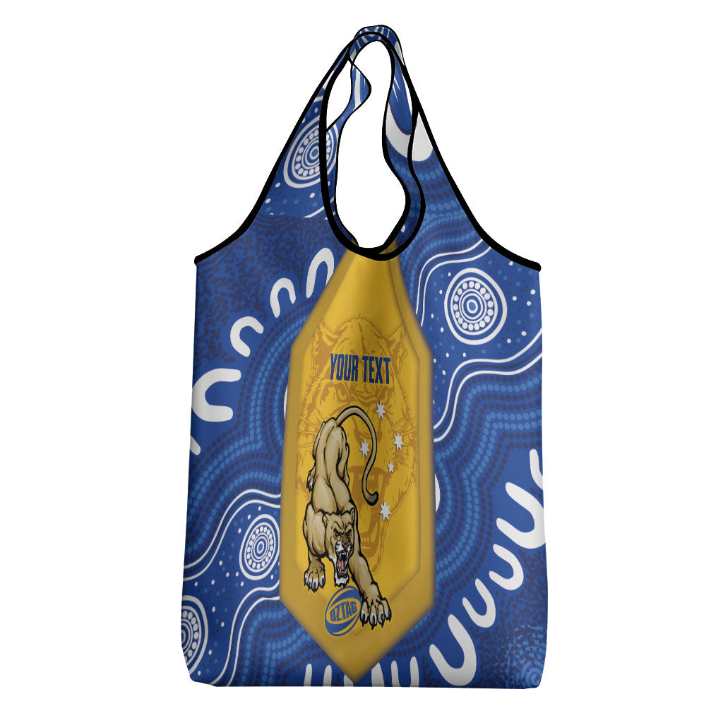 ACT Cougars Oztag Custom Grocery Bag Australian Capital Territory Indigenous Art