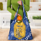 ACT Cougars Oztag Custom Grocery Bag Australian Capital Territory Indigenous Art