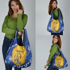 ACT Cougars Oztag Custom Grocery Bag Australian Capital Territory Indigenous Art