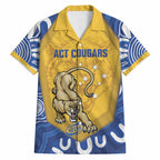 ACT Cougars Oztag Custom Hawaiian Shirt Australian Capital Territory Indigenous Art