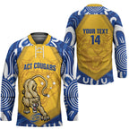 ACT Cougars Oztag Custom Hockey Jersey Australian Capital Territory Indigenous Art