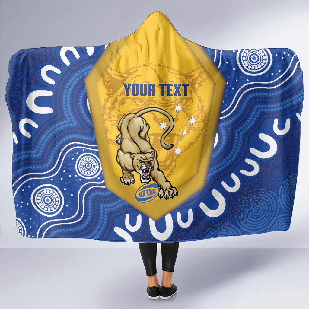 ACT Cougars Oztag Custom Hooded Blanket Australian Capital Territory Indigenous Art