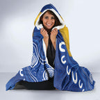 ACT Cougars Oztag Custom Hooded Blanket Australian Capital Territory Indigenous Art