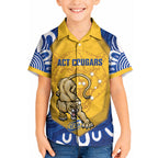 ACT Cougars Oztag Custom Kid Hawaiian Shirt Australian Capital Territory Indigenous Art