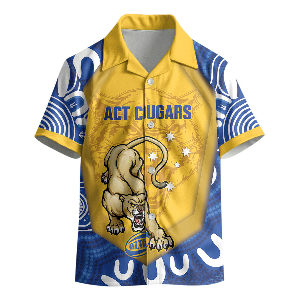 ACT Cougars Oztag Custom Kid Hawaiian Shirt Australian Capital Territory Indigenous Art