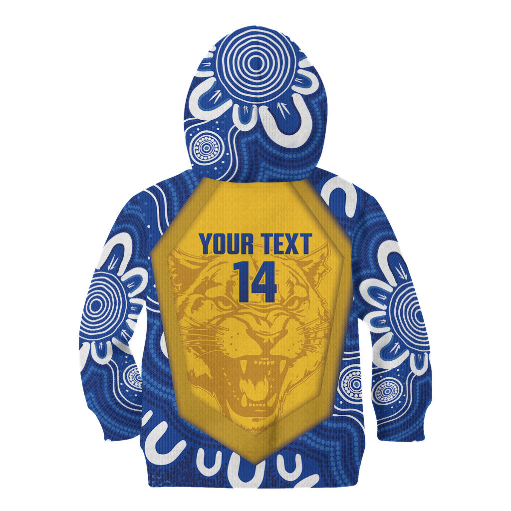 ACT Cougars Oztag Custom Kid Hoodie Australian Capital Territory Indigenous Art
