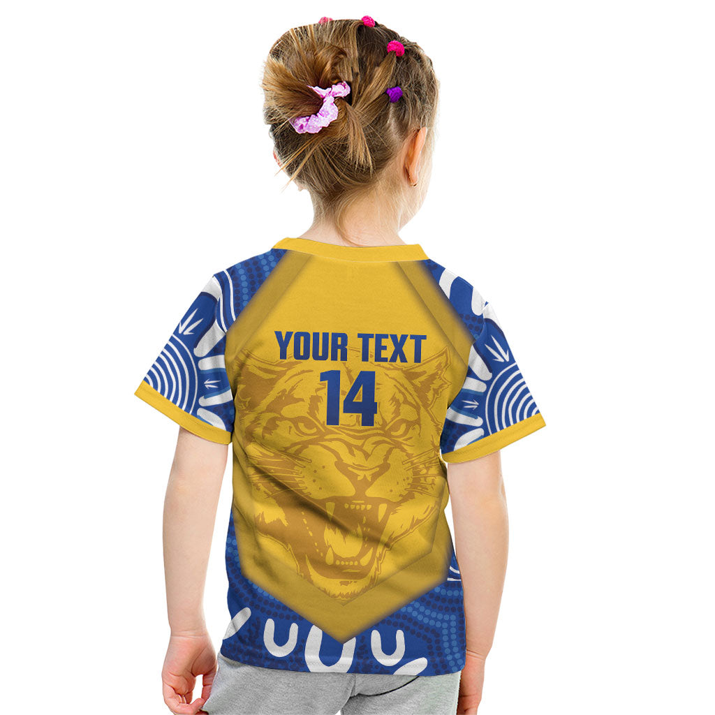 ACT Cougars Oztag Custom Kid T Shirt Australian Capital Territory Indigenous Art