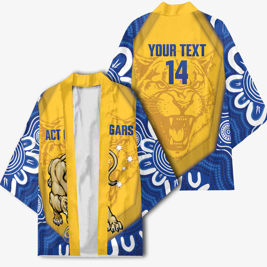 ACT Cougars Oztag Custom Kimono Australian Capital Territory Indigenous Art