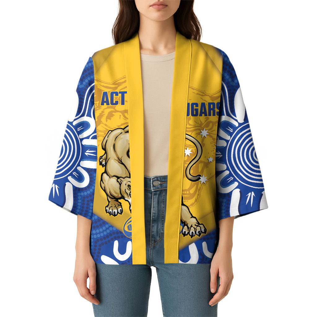 ACT Cougars Oztag Custom Kimono Australian Capital Territory Indigenous Art