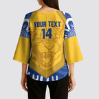 ACT Cougars Oztag Custom Kimono Sleeve Blouse Australian Capital Territory Indigenous Art