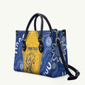 ACT Cougars Oztag Custom Leather Bag Australian Capital Territory Indigenous Art