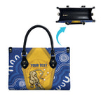 ACT Cougars Oztag Custom Leather Bag Australian Capital Territory Indigenous Art