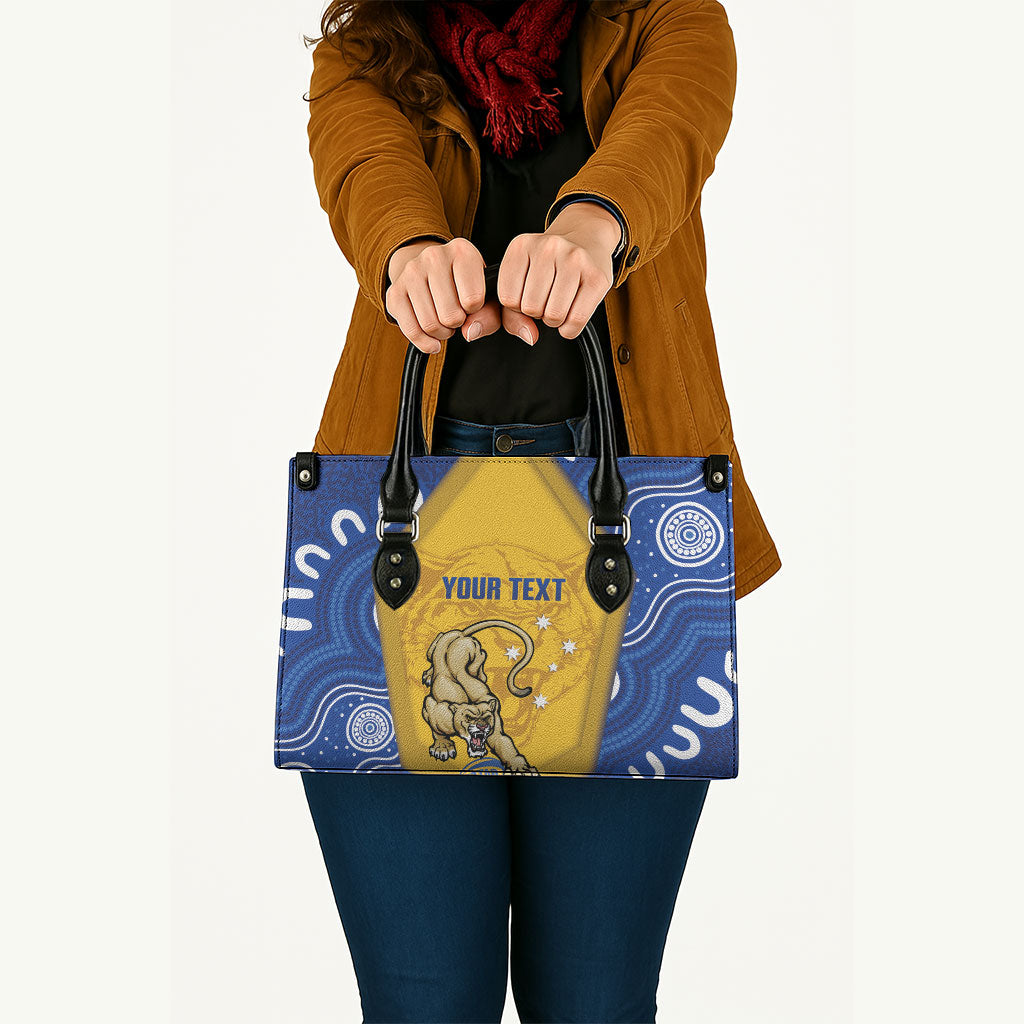 ACT Cougars Oztag Custom Leather Bag Australian Capital Territory Indigenous Art