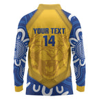 ACT Cougars Oztag Custom Long Sleeve Polo Shirt Australian Capital Territory Indigenous Art