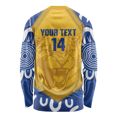 ACT Cougars Oztag Custom Long Sleeve Shirt Australian Capital Territory Indigenous Art