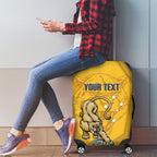 ACT Cougars Oztag Custom Luggage Cover Australian Capital Territory Indigenous Art