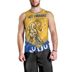 ACT Cougars Oztag Custom Men Tank Top Australian Capital Territory Indigenous Art