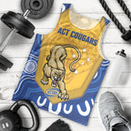 ACT Cougars Oztag Custom Men Tank Top Australian Capital Territory Indigenous Art
