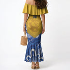 ACT Cougars Oztag Custom Mermaid Dress Australian Capital Territory Indigenous Art