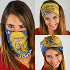 ACT Cougars Oztag Custom Neck Gaiter Australian Capital Territory Indigenous Art
